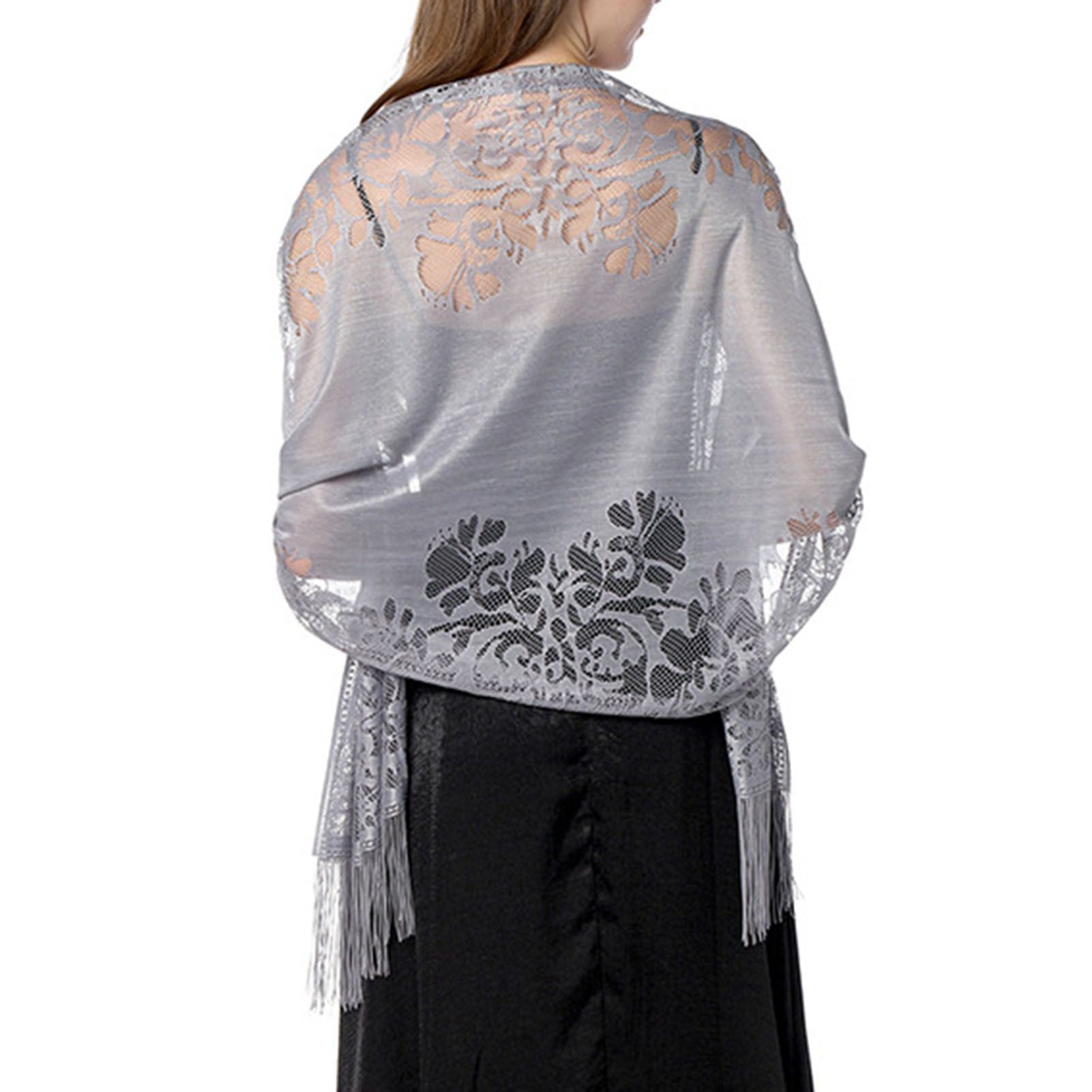 Evening Shawl Hollow See-through Design Bride Shawl