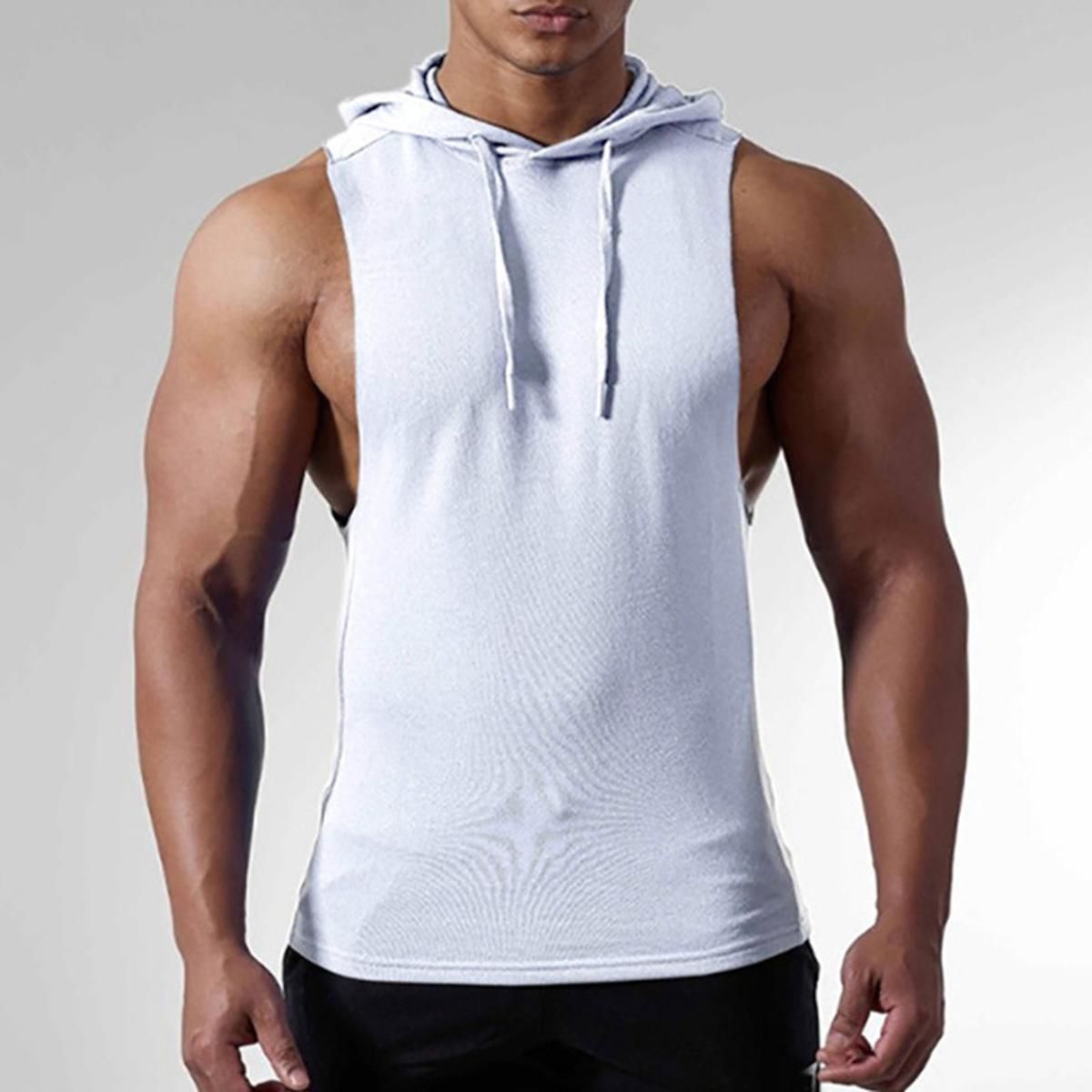 Men Top Drawstring Young Summer Tank Top