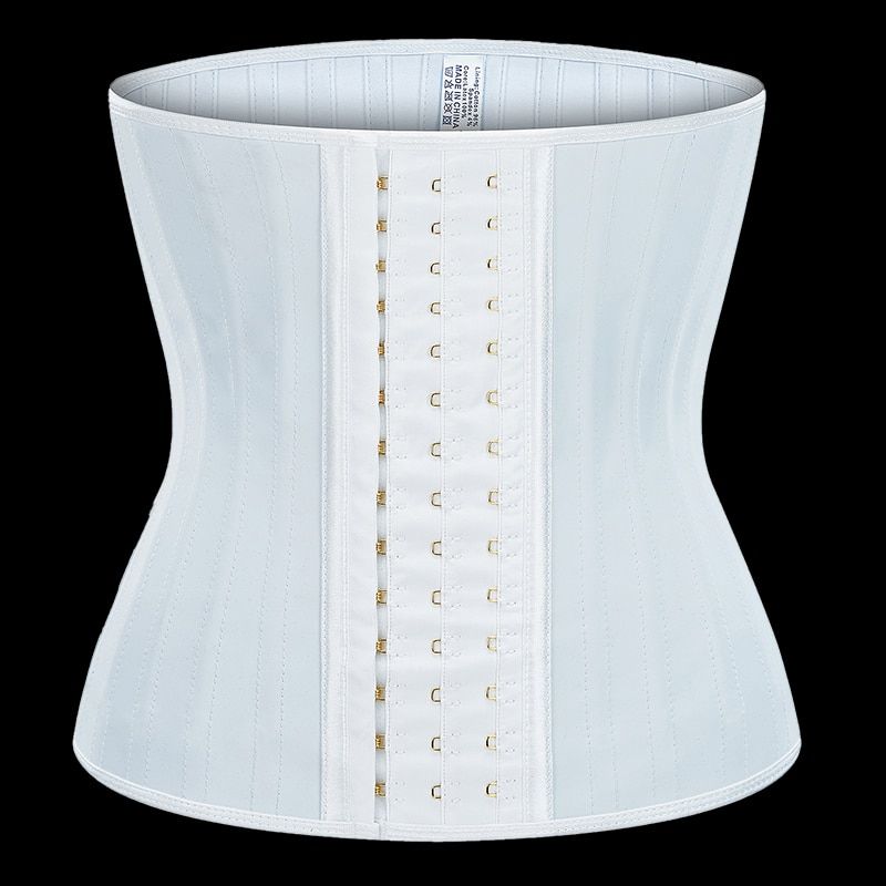 XXS-6XL Latex Waist Trainer 25 Steel Bones Women Slimming Sheath Girdles Control Belts Tummy Shapers Cinchers Shapewear White