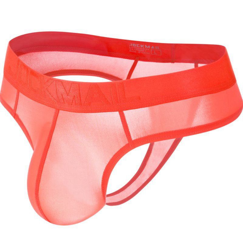 JOCKMAIL Sexy Men  Gay men thong g string homme Jockstrap men's briefs Male sexy Pouch Lace Panties tanga hombre