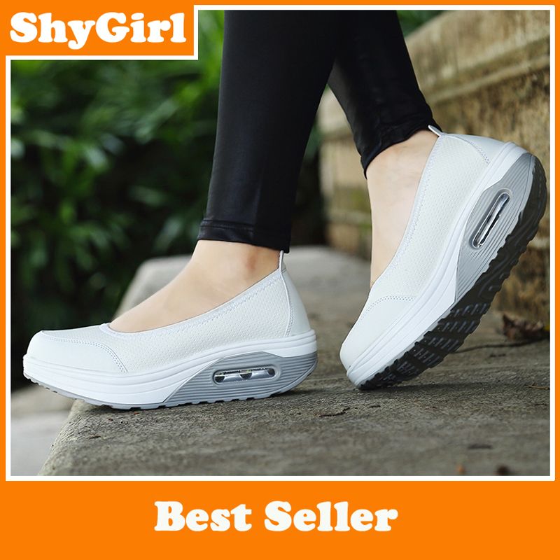Light weight Mesh Shoes Ribbon Soft Bottom Mesh Hollow Women Shoes Comfortable Leisure Shoes