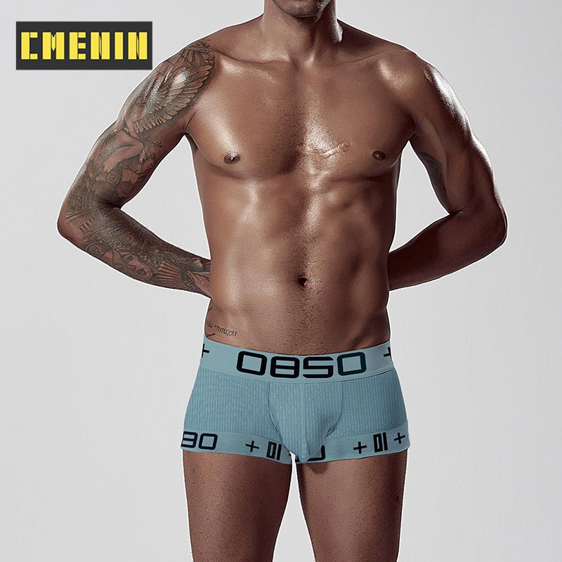 CMENIN 1pcs BS (1 Pieces) Ins Style Nylon  Men Underwear Boxer Trunks Breathable Mens Boxershorts Underpants Boxers Patchwork Panties BS3514