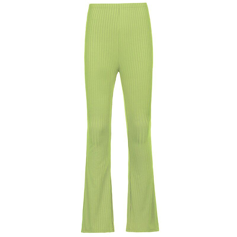 Rapwriter Solid Female Corduroy Flare Pants Women Casual Fall Winter Long Stretch High Waist Trousers Sweatpants Capri