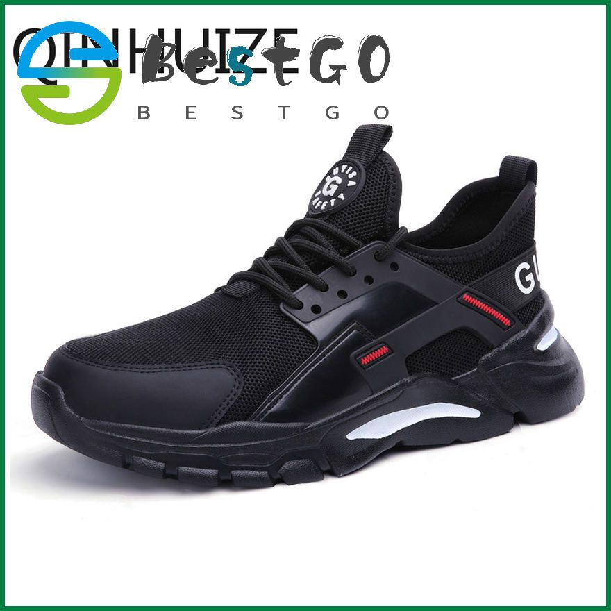 Work safety shoes, anti-smashing, anti-piercing and wear-resistant steel-toed work shoes