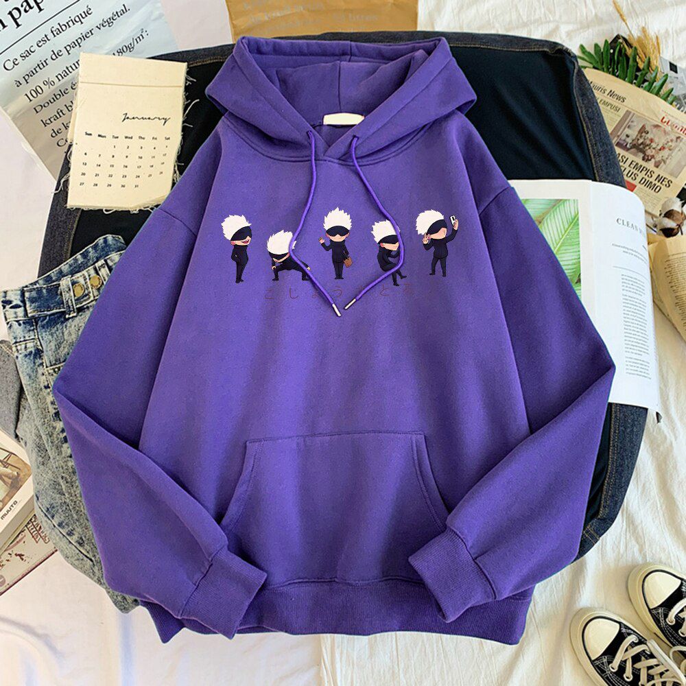 Jujutsu Kaisen Printing Mens Sweatshirts Japan Comics Sweatshirts Anime Casual Fashion Streetwear Oversize Loose Male Hoodies
