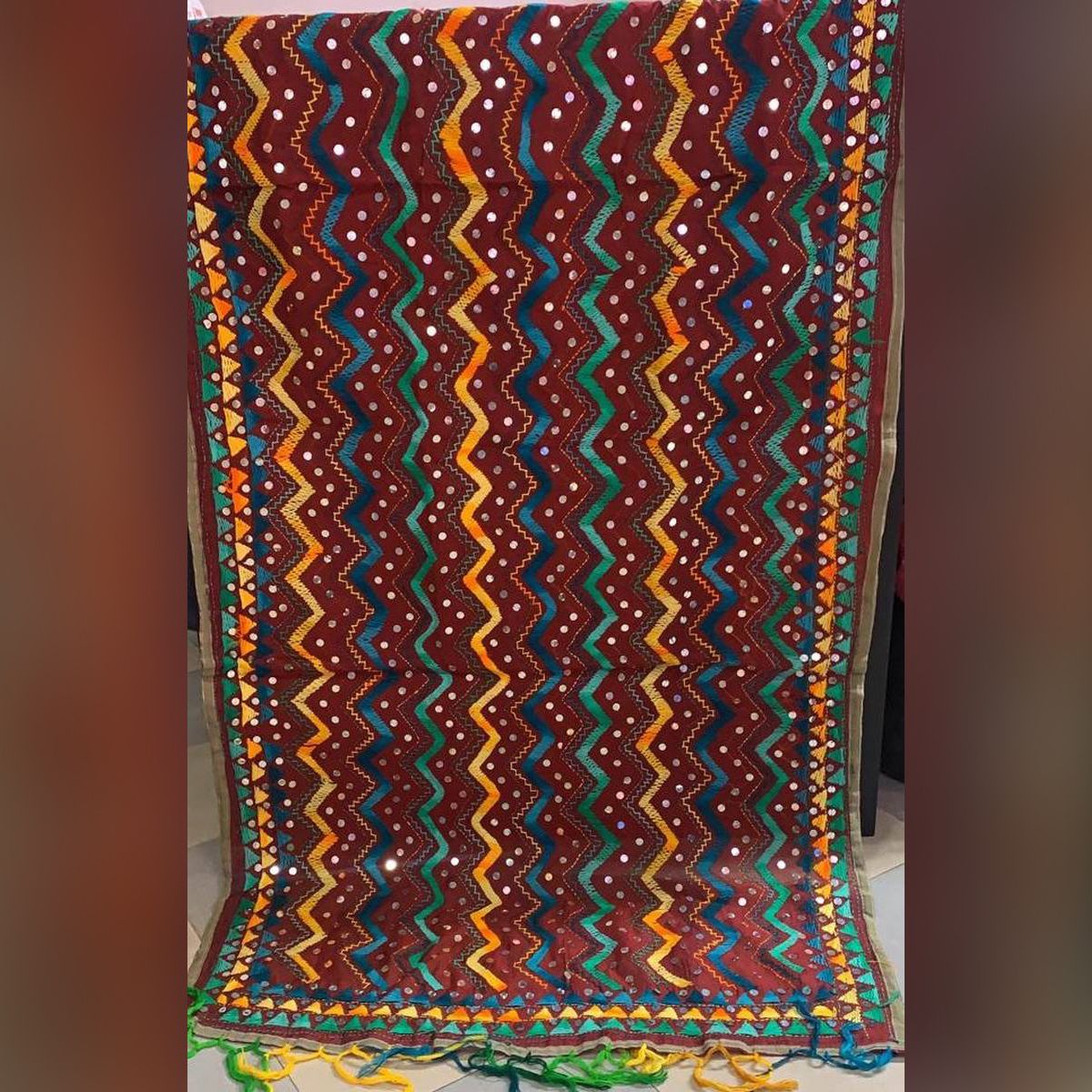 Indian Toshor Fulkari Dupatta (OHG)