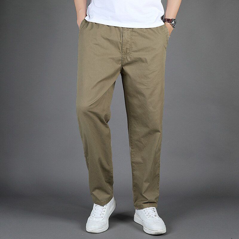 Men Casual Pants New Plus Fat Big Cargo Pants Thin Loose Extra Large Size Elastic Waist Fat Guy Pants Men Size Plus 6XL