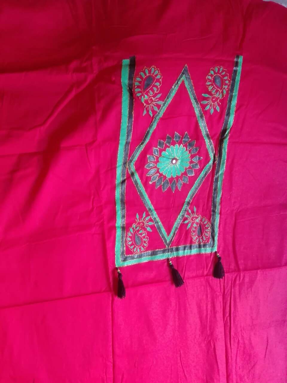 Ladies Unstitched Cotton salwar kameez one piece