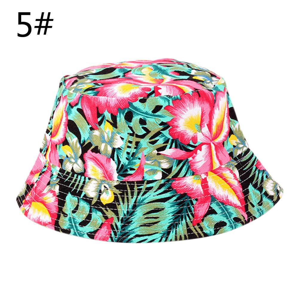 Brand Spring Women Hat Cap Men Bucket Hat Flat Sun Hat Male Floral Female Summer Hip Panama Cap