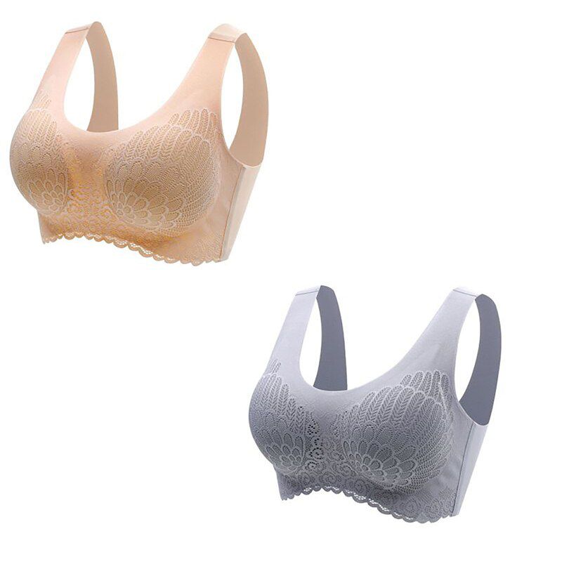 Promotion Link 2Pcs Latex Seamless Bra Plus Size Bras For Women