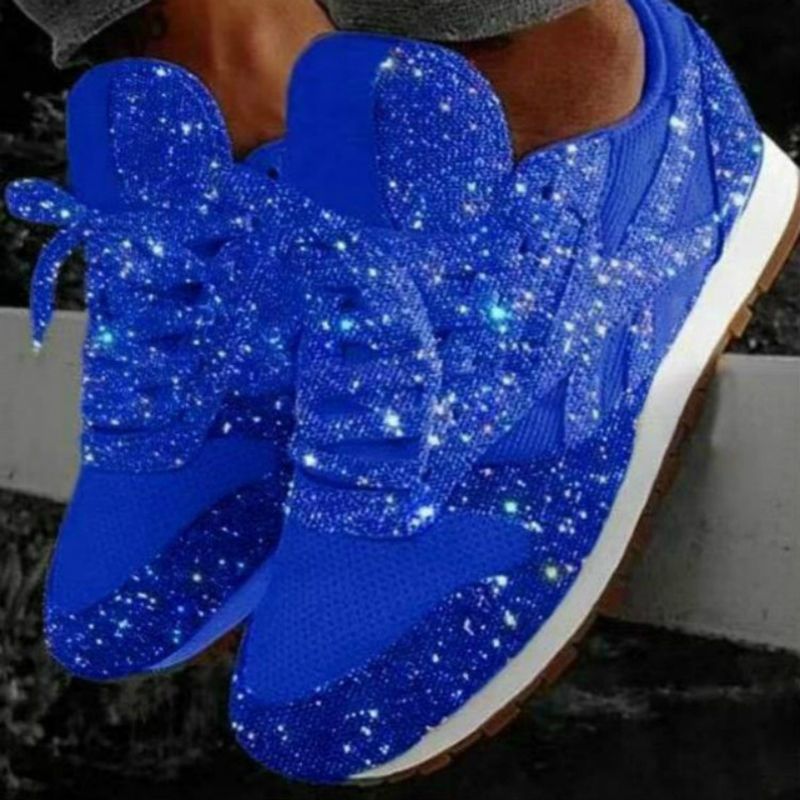 Autumn and Winter Sponge Sequins Breathable Platform Sports Shoes