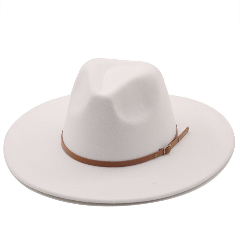 9.5cm brim women fedora uni hat fedoras church jazz hat party club men hat  for women  church fedora hat big brim hat