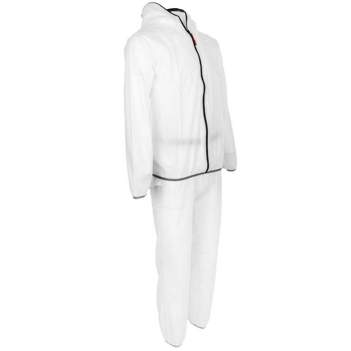 Unisex Cycling Rain Jacket Windproof Rain Coat Outdoor Rain Suit White L