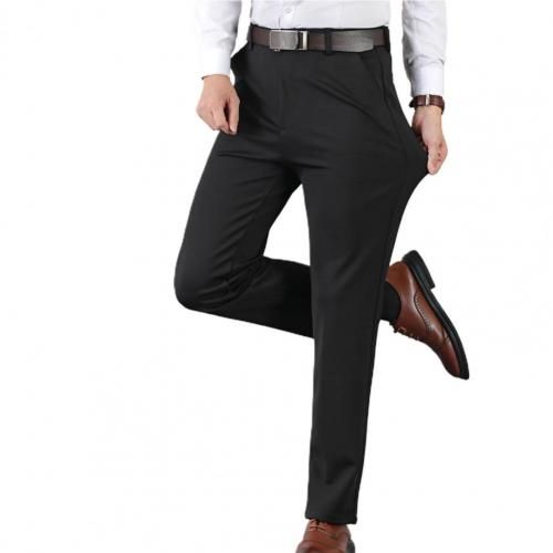 Men Suit Pants Fit All Match High Waist Formal Male Trousers   Spring Suit Pants  for Dating