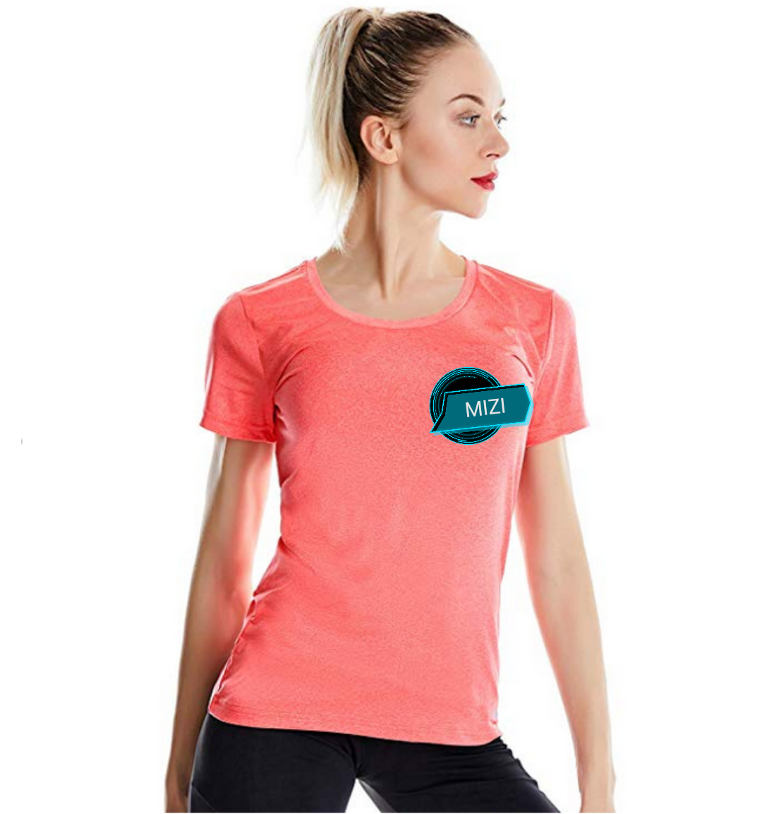 Math Desing Export 100%Cotton Half sleeve mizi  t shirt for women