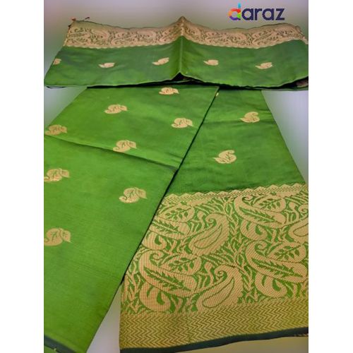 Eye Catching Design with Luxurious Collection Rich Fabric Pear-Green Royal Design Mixed Colour Unstitched Weightless Traditional  2-Piece Shalwar for Women