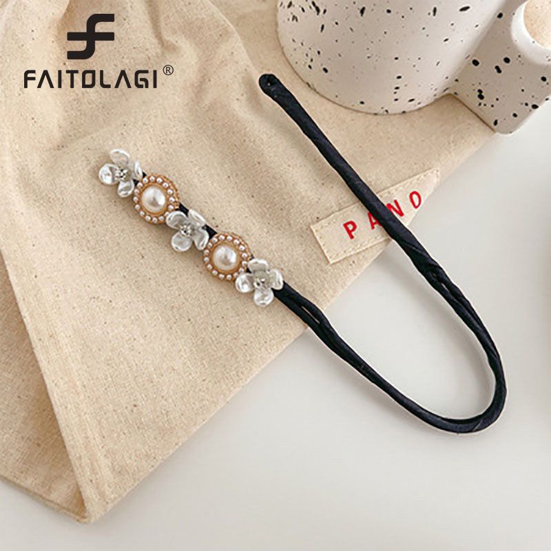 Women Ponytail Hair Tools Girls French DIY Hair Accessories Elegant Pearl Headdress Hair Bun Hairstyle