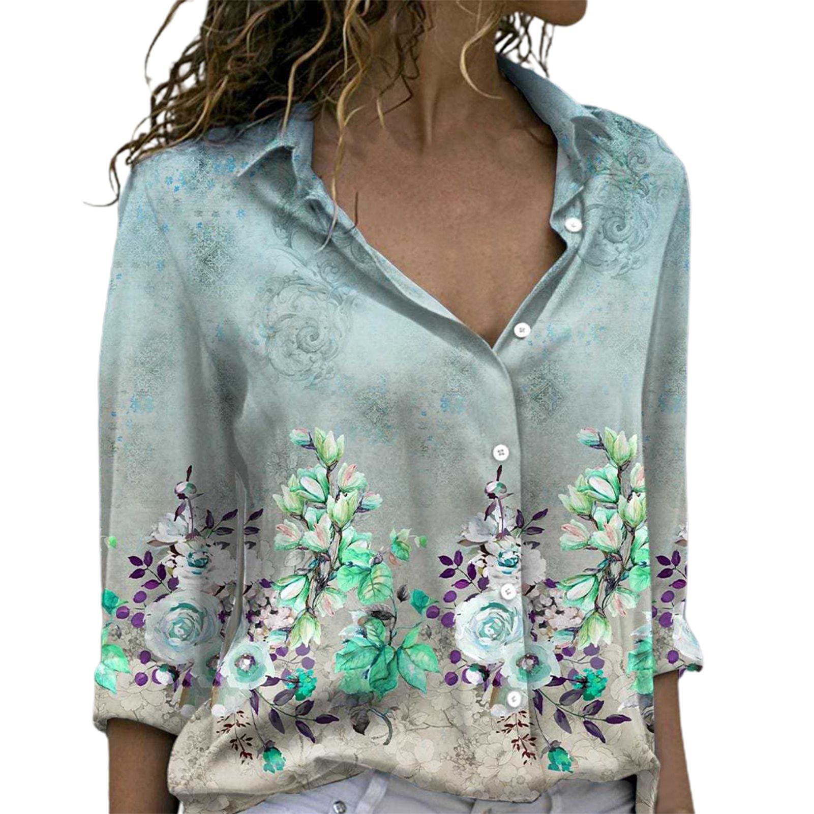 Casual Shirt Lapel Wear Resistant Casual Shirt