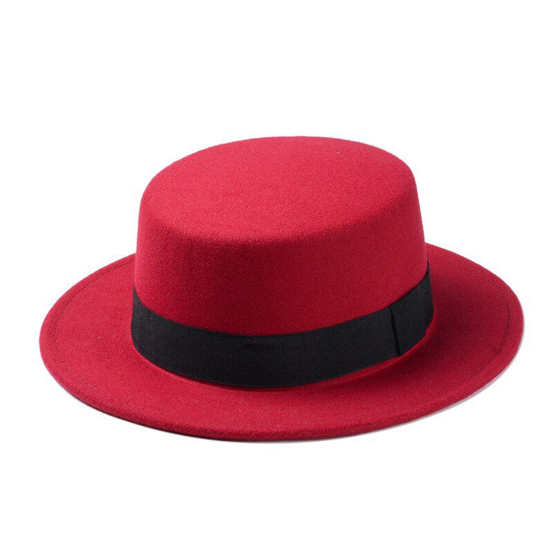 wool Spring Child Kid Felt Fedora Hat For Boy Gir Flat Dome Oval Top Bowler Panama Porkpie Sun 25