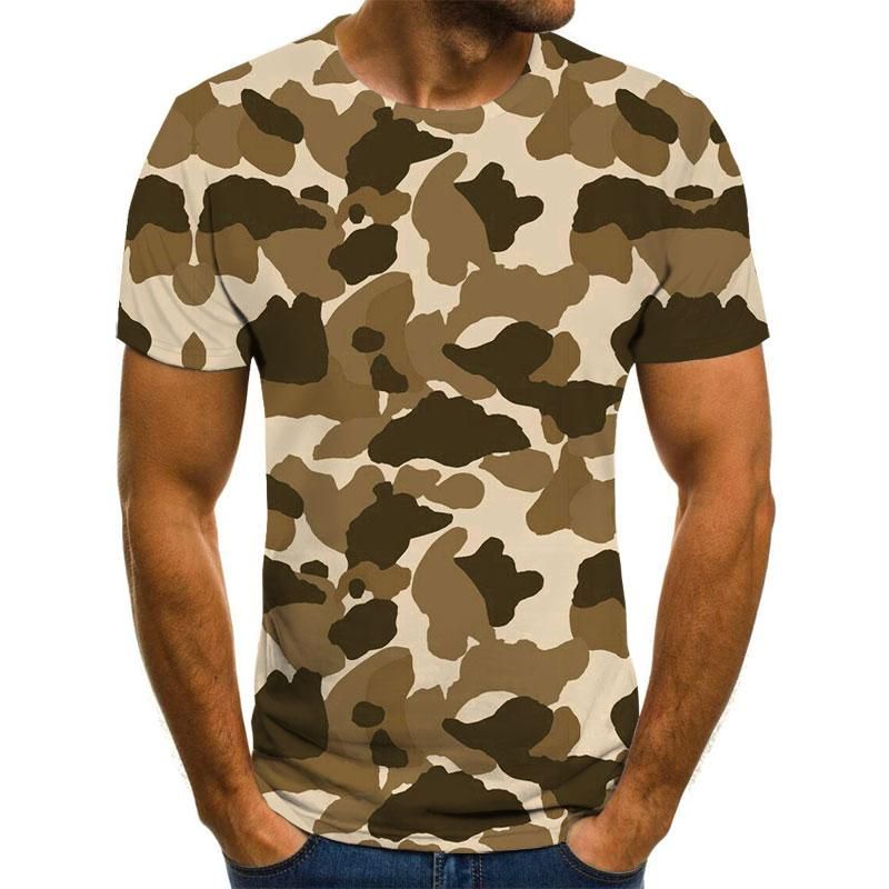 3D  T-shirt  Green Blue  Tshirt Men Women Casual Summer Tee Hunting Short Sleeve Tops 6XL