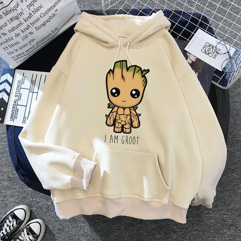 Anime Funny Groot Men's Hoodies Unisex Sweatshirt Movie Hero Printing High Quality Baby Groot Hoodie oversized Hoody Tops