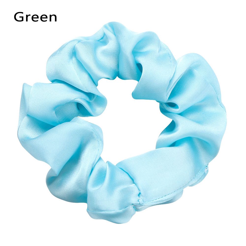 【ALLGOOD】3PCS Satin Hair Scrunchies for Women Elastic Hair BanScrunchy Hair Tie Ropes Girls Headwear Bright Color Silk Ponytail Holder Hair Accessories