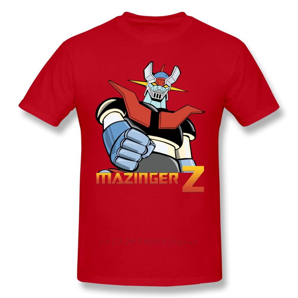 Cool Mazinger Z Robot T Shirt For Man New Short Sleeve Anime O-neck Tee Shirt High Street Vaporwave Fashion Men's Clothes