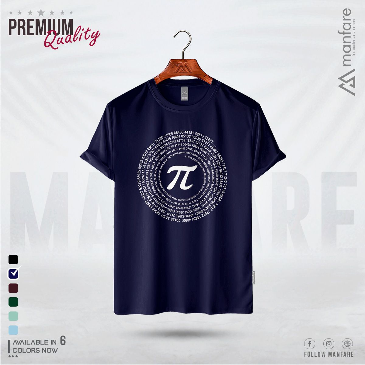 PI Value - Manfare's Stylish Half Sleeve T Shirt For Man