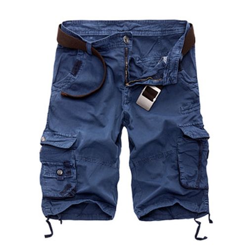 Men's Cargo Shorts New Tactical Shorts Cotton Loose Work Casual Short Pants Plus Size