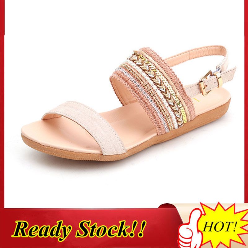 Sandals Women's sandals Simple Flat Fish Mouth Sandals Plus size [high quality]