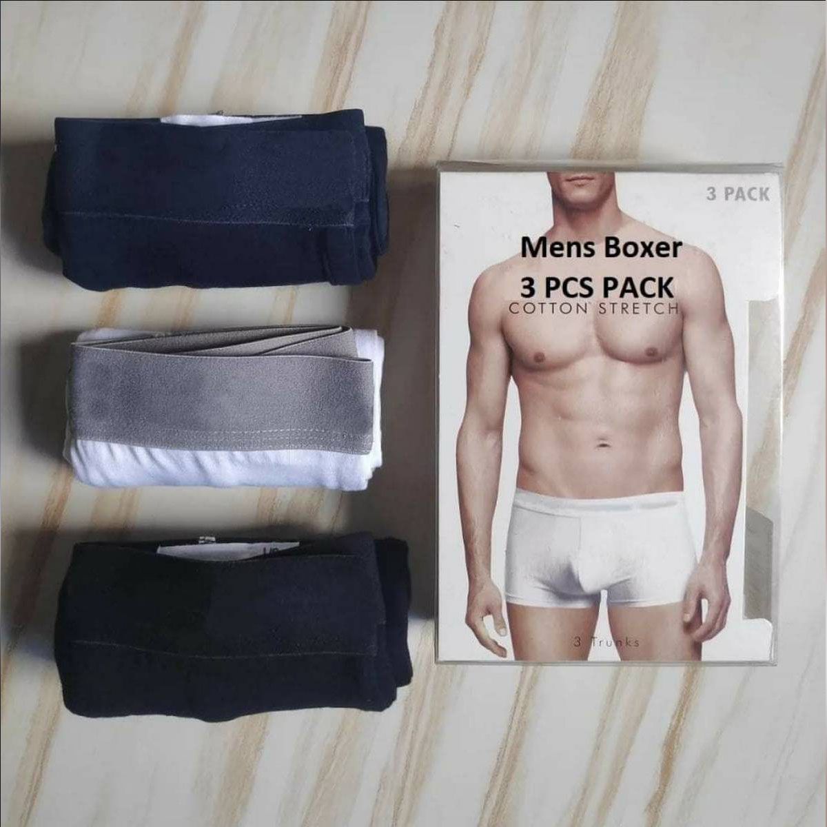 Underwear Boxer for Men Supper Export Quality - Pack of 3pcs