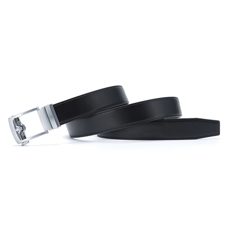 New Designer Popular Luxury Cowhide Leather Belt Men Blue Brown Automatic Buckle Belly Waist Business Casual Belts For Men