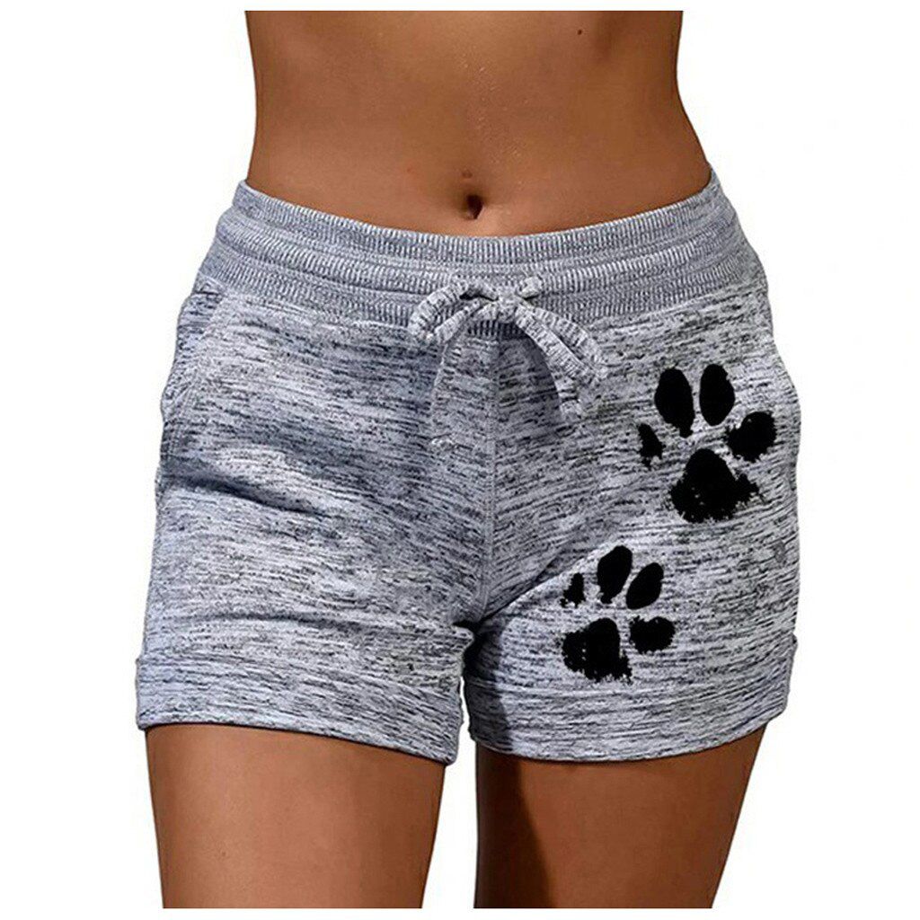 #40 Print Lady Shorts Women Summer Women's Workout Hot Shorts Lace Up Drawstring Short Pants лоссины для фитнеса