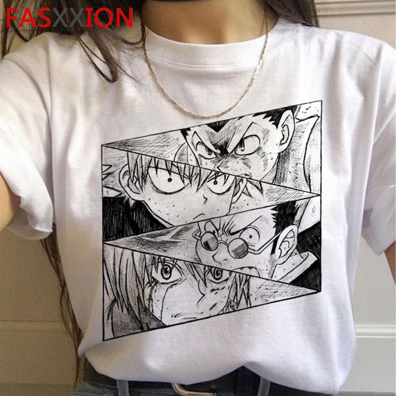 hunter x hunter ua zoldyck kurapika hxh summer top t-shirt men japanese graphic tees vintage tshirt t shirt kawaii