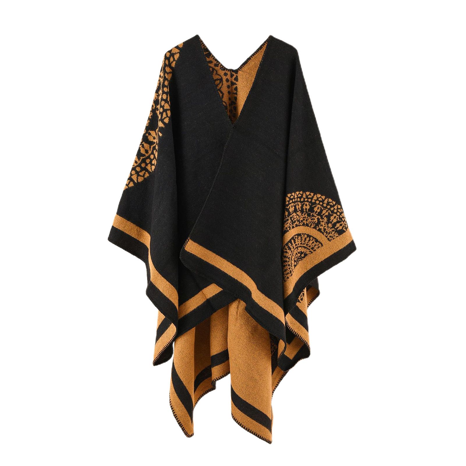 Winter Wrap Cape Irregular Comforle to Wear Women Poncho