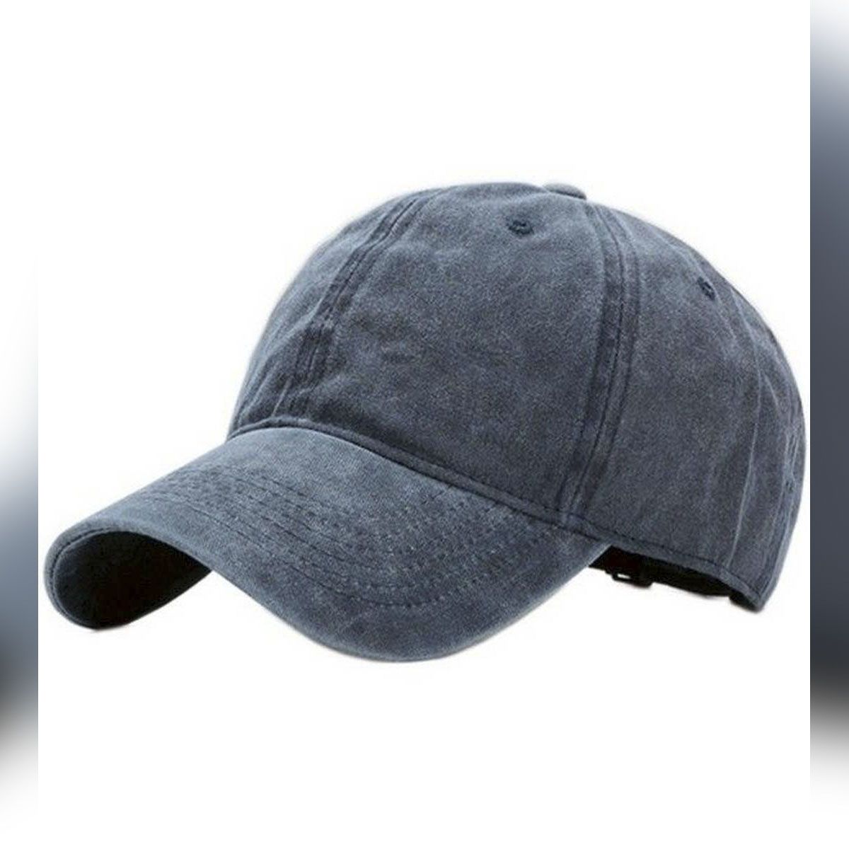 Washed Pure Denim Cap For Men - Cap For Men
