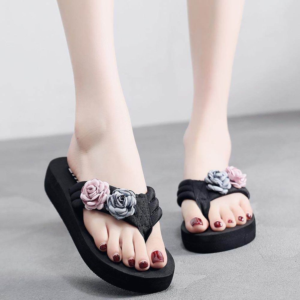 Summer Women Sandals Non-Slip Flip Flops Sandals Flat Beach Slippers Shoes  Korean Style Shoes For Women