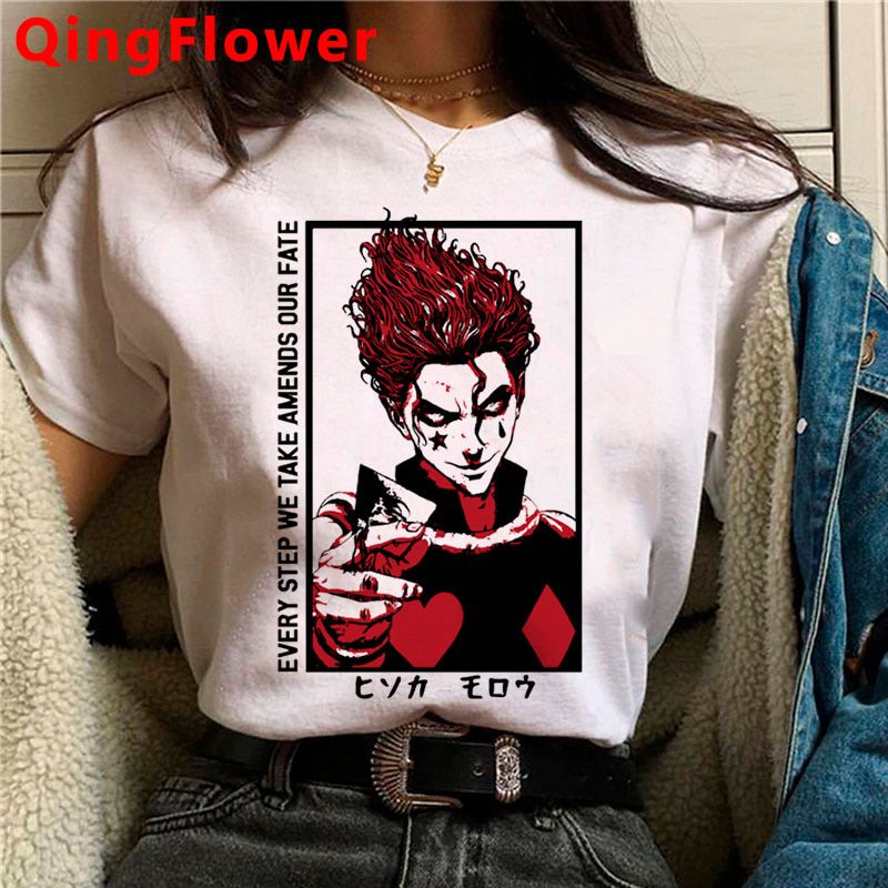Kawaii Hunter X Hunter ua Zoldyck T-shirt Men Harajuku Kurapika 90s Tshirt Cute Anime Hisoka T Shirt Graphic Top Tees Male