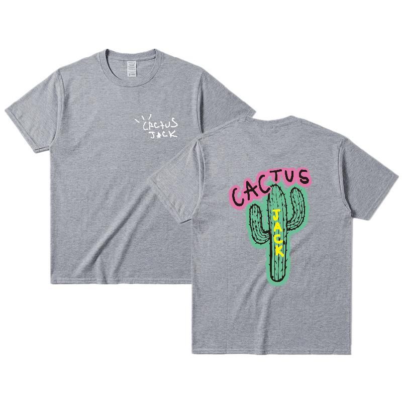 Travis Scott cactus jack luxury Men Cotton T Shirt Hop Men Women Print Couple Lovers Harajuku T-Shirts CACTUS t shirt S-3XL