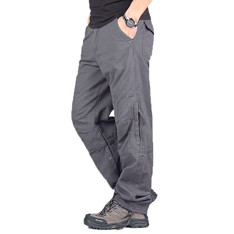 Men's Cargo Pants Casual Loose Multicket  Pants High Quality Long Trousers for Men CJoggers Plus Size 30-40