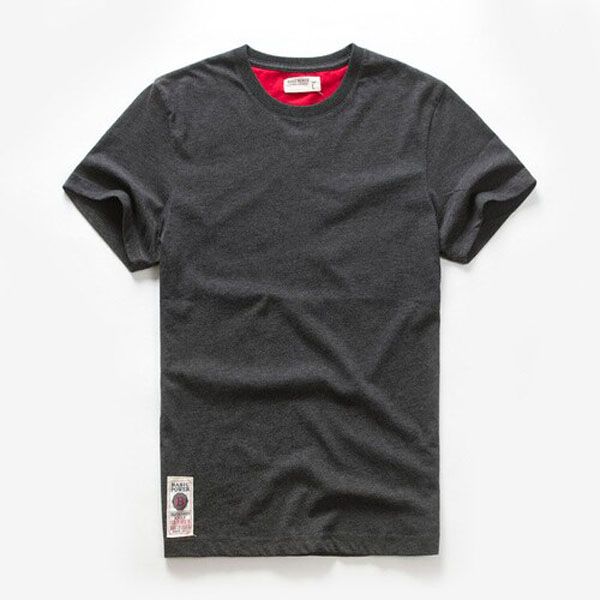 Summer Men's t-shirt cotton white solid t shirt men causal o-neck basic tshirt male classical tops
