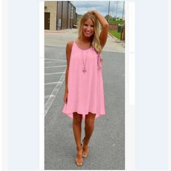 Women beach dress fluorescence female summer dress chiffon voile women dress summer style women clothing plus size lyq01