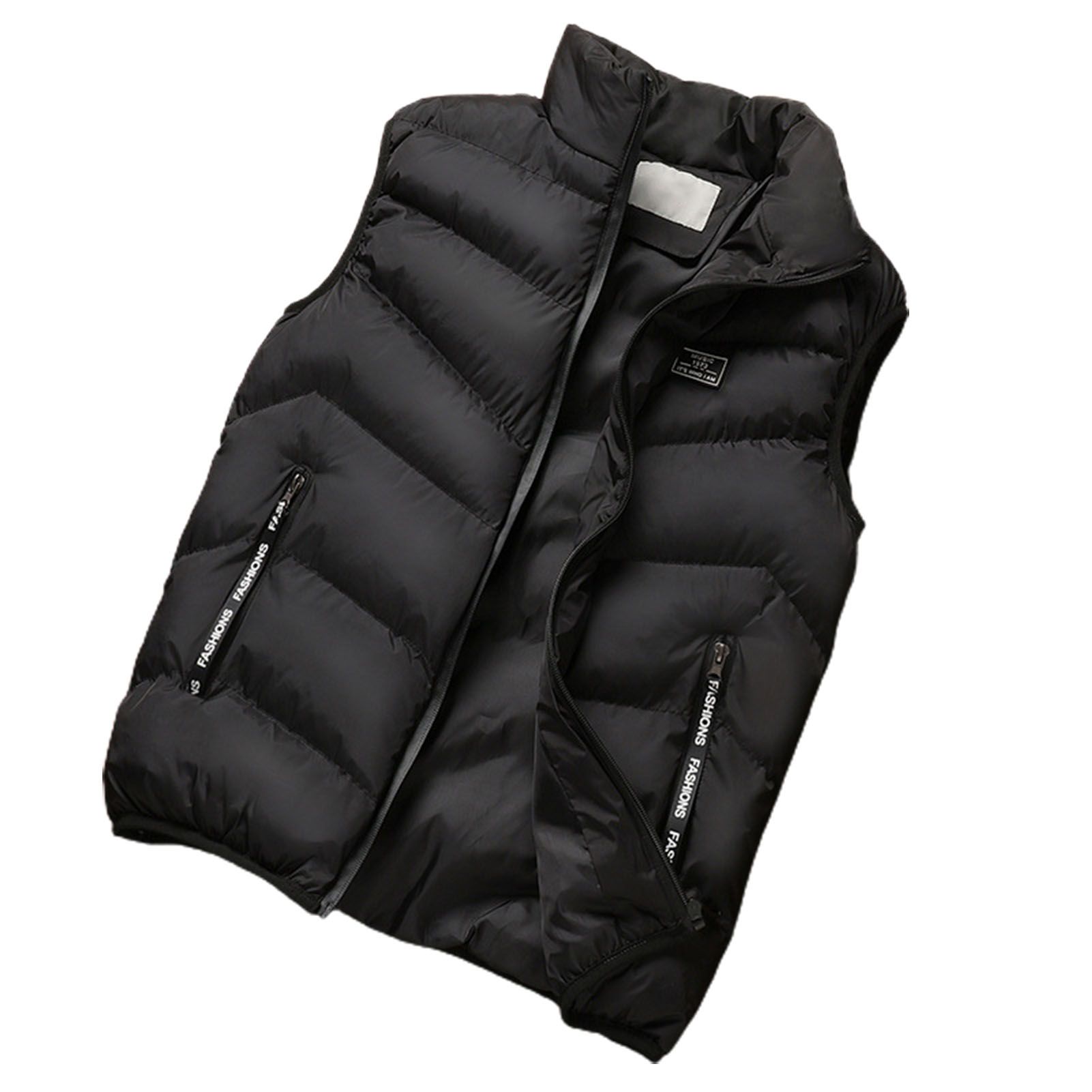Winter Waistcoat Stand Collar Wear Resistant Winter Down Vest