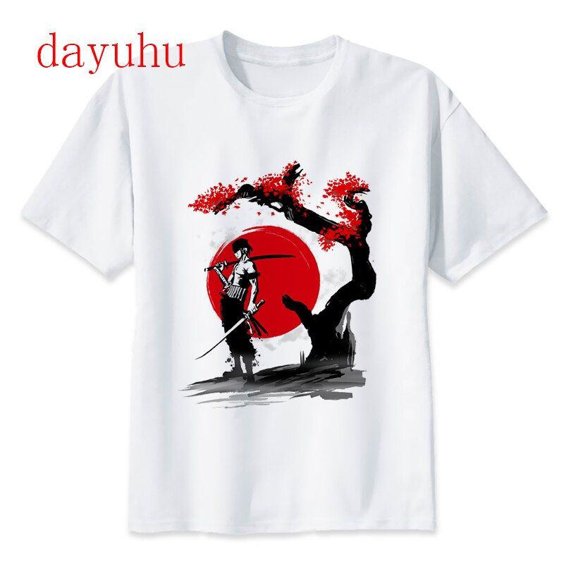 Japanese Anime One Piece Graphic Tees Men Kawaii Zoro Luffy T Shirt Summer Top Harajuku Hop UniTshirt Male T-shirt Manga