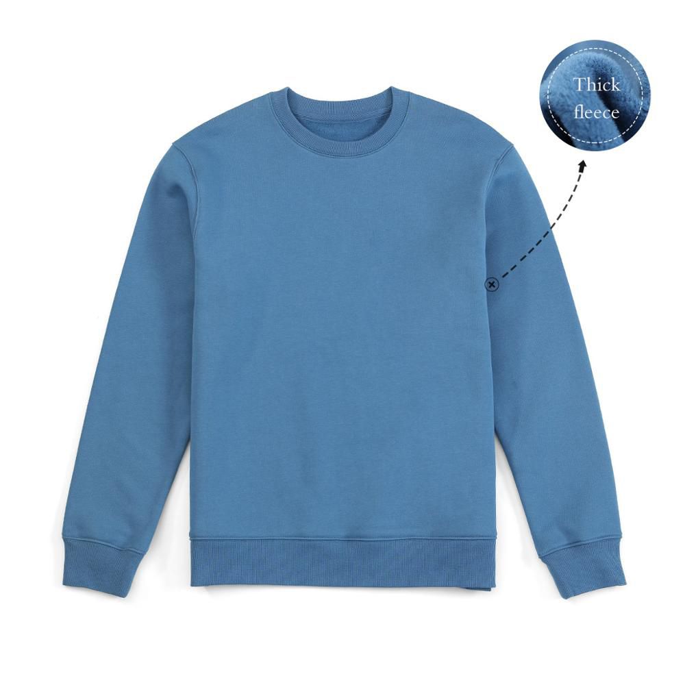 SIMWOOD Autumn Winter Hoodies Men Texture Cotton-Blend Jersey Sweatshirt Basic Jogger O-Neck Plus Size Hoodie SJ110755