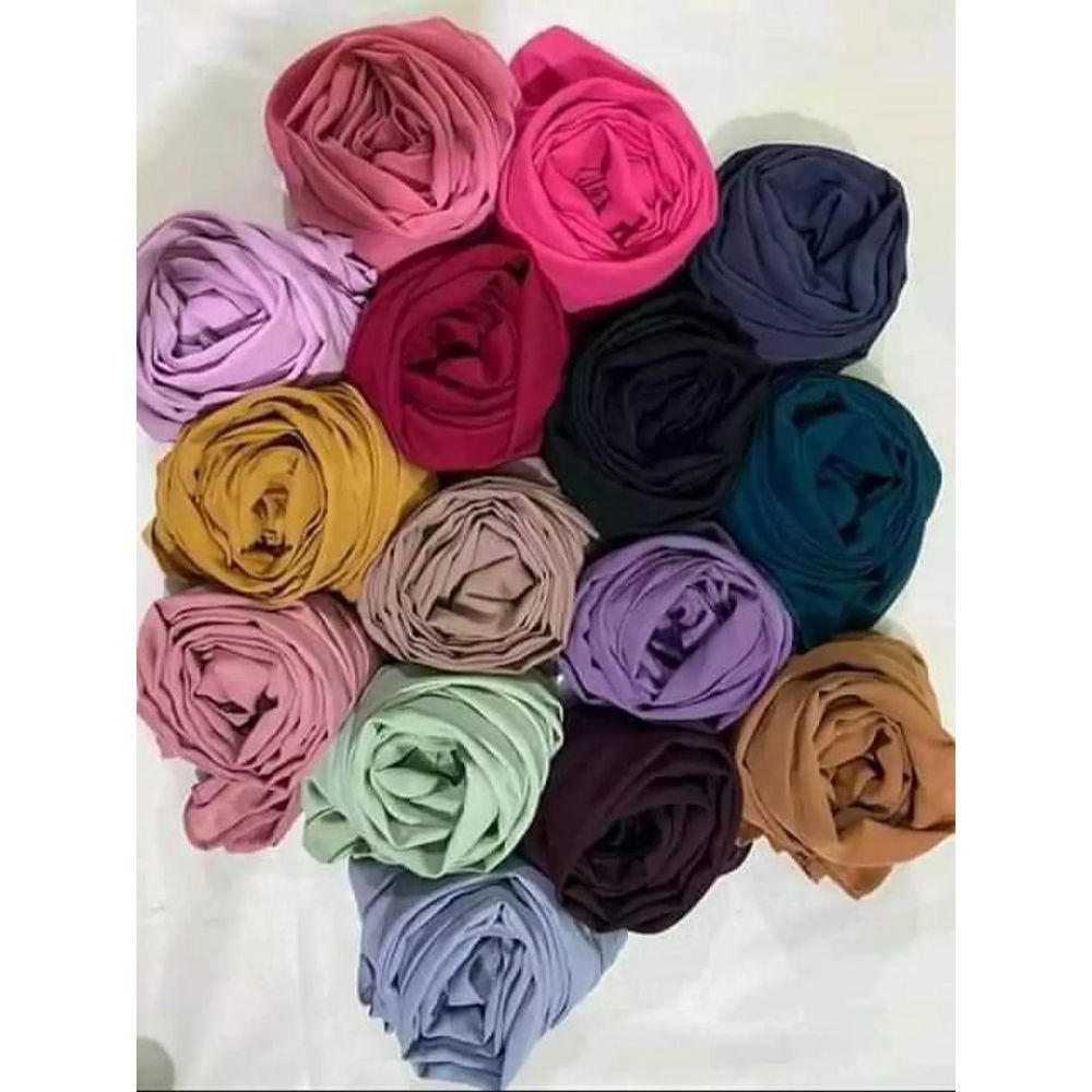 combo of Dubai Cherry Hijab 6 pis Fashionable Soft & Premium Quality (90" x 30")