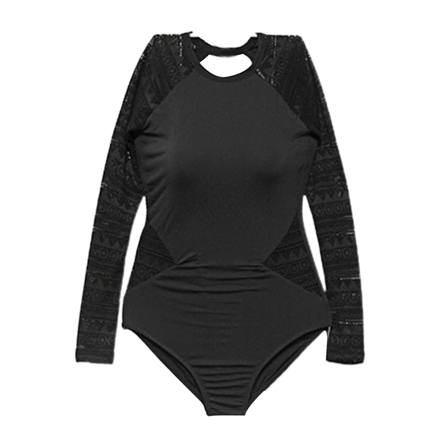 Swimsuit One Piece Lace Women Backless Gathering Swimwear for Vacation