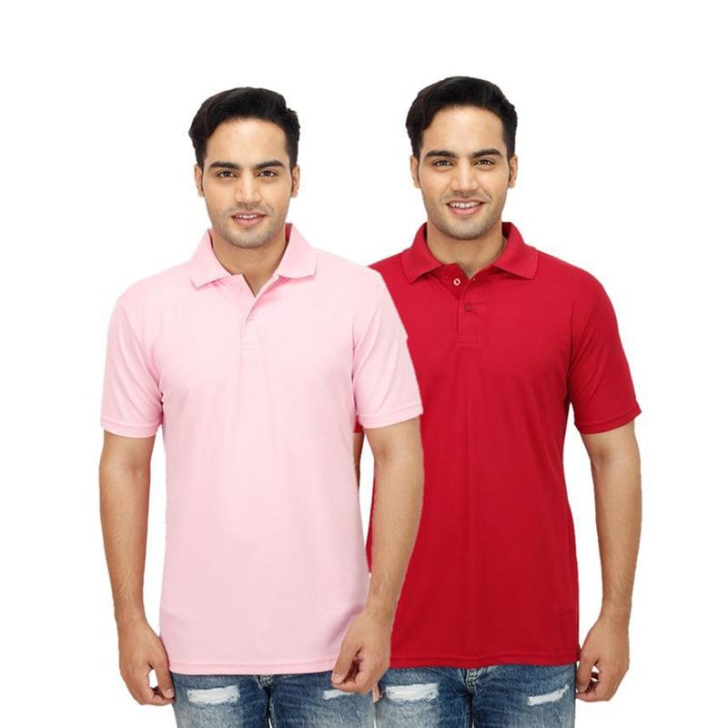 Pack of 2 Cotton Polo Shirt For Men.