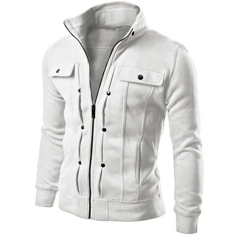 NaranjaSabor Spring Autumn Men's Cardigan Multi Button Hoodies Fashion Sweatshirt Casual Male Tracksuits Men Brand Clothing N432
