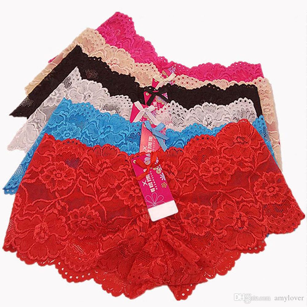 Women Panty 4 Pics Set Ladies Panties Lace Seamless Transparent Female Triangle Underwear For Woman- 4 Pics Set - Panty For Women